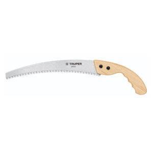 Serrucho de poda 12' hoja curva 6 DPP, mango madera, Truper